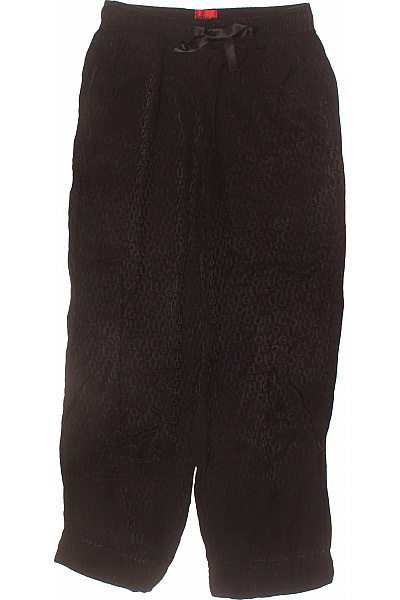 Hugo Boss Dámské Kalhoty Volnočasové S Mašlí černé Vel. S