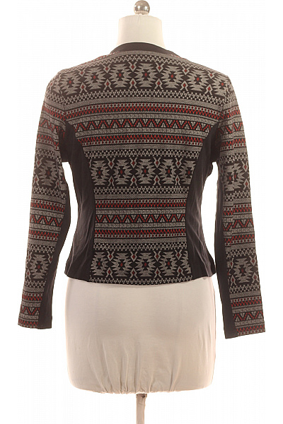 Marks & Spencer Dámská krátká bunda se zipem etno vzor šedá černá červená Vel. 42 | Marks & Spencer | obrázek 3