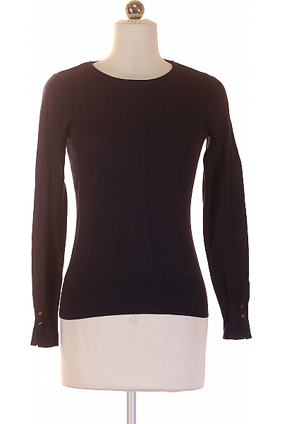 CAMAIEU Dámský tmavě modrý žebrovaný pulovr elegantní základní dlouhý rukáv Velikost XXS | CAMAIEU | obrázek 2