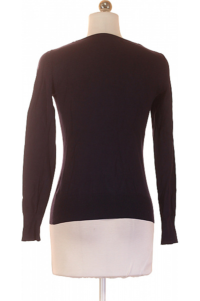 CAMAIEU Dámský tmavě modrý žebrovaný pulovr elegantní základní dlouhý rukáv Velikost XXS | CAMAIEU | obrázek 3