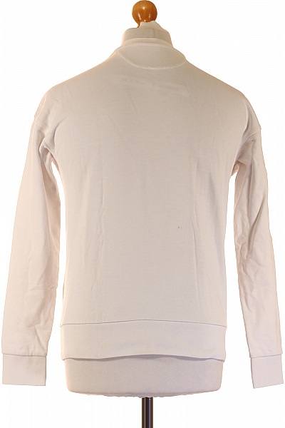 Hugo Boss Bavlněná bílá mikina crewneck jednobarevná streetwear s dlouhým rukávem Vel. s | Hugo Boss | obrázek 2