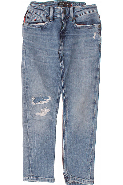 TOMMY HILFIGER Dětské chlapecké modré rifle s dírami Vel. 110 | TOMMY HILFIGER | obrázek 2