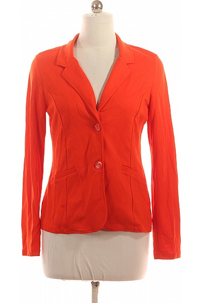 Street One Oranžový viskózový vypasovaný blejzr elegantní jarní na běžné nošení Velikost 38 | Street One | obrázek 2