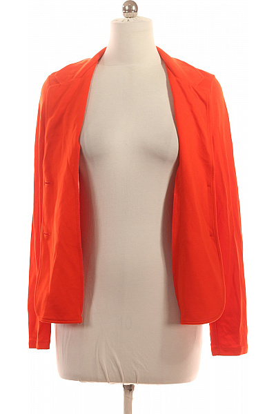 Street One Oranžový viskózový vypasovaný blejzr elegantní jarní na běžné nošení Velikost 38 | Street One | obrázek 4