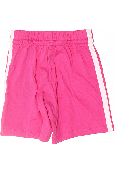 ADIDAS Dívčí Kraťasy Růžové Tříproužkové Sportovní S Potiskem Vel. 110 | ADIDAS | obrázek 3