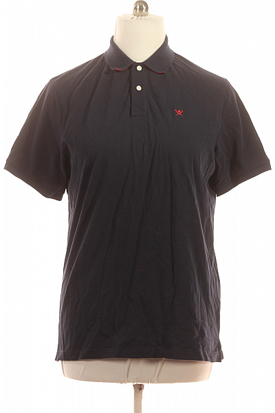 HACKETT Pánské tmavě modré polo tričko s krátkým rukávem a výšivkou Velikost xl | HACKETT | obrázek 2