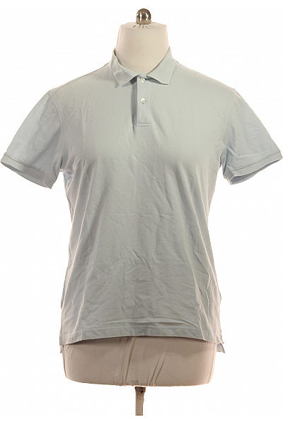 Van Laack Pánské Světle Modré Polo Tričko S Krátkým Rukávem Basic Velikost XXXL