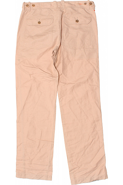 Hugo Boss Pánské Kalhoty Rovné Lněné Béžové Vel. 48 | Hugo Boss | obrázek 3