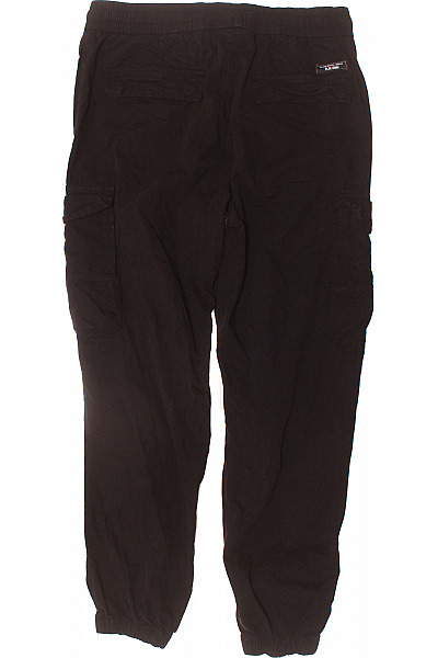 Poolman Pánské černé cargo kalhoty volné s kapsami na boku Vel. 34 | Poolman | obrázek 2