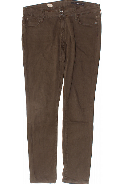 TOMMY HILFIGER Dámské Bavlněné Strečové Skinny Džíny Hnědé úzké Kapsy Vel. 31/32