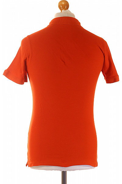 Pánské bavlněné oranžové polo tričko s krátkým rukávem a výšivkou Velikost s | Unimoda | obrázek 2