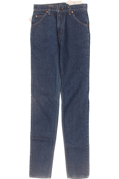 LEVIS Dámské Modré Džíny Rovné Kapsy Klasické S Vysokým Pasem Vel. 34