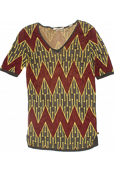 Scotch & Soda Dámská pletená halenka s krátkým rukávem a výstřihem do V etno Vel. S | Scotch & Soda | obrázek 2