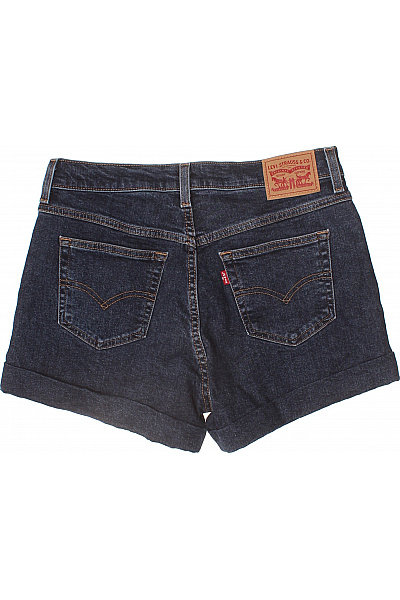 LEVIS Dámské bavlněné riflové krátké šortky tmavě modré s vysokým pasem Vel. 28 | LEVIS | obrázek 3