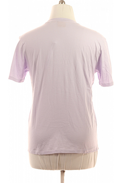 Hugo Boss Pánské fialové tričko s krátkým rukávem a nápisem basic Vel. m | Hugo Boss | obrázek 3