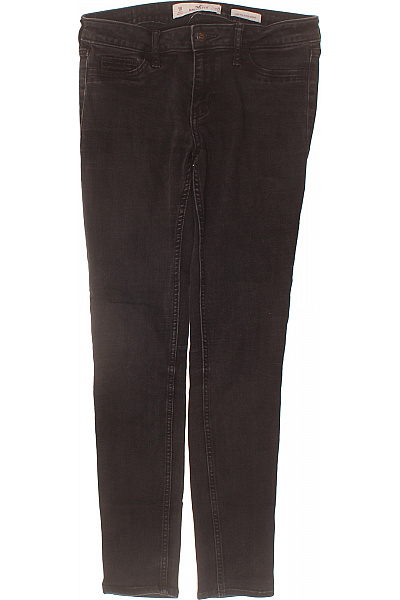 Hollister Dámské černé Skinny Džíny Strečové úzké Seprané Velikost 27