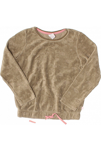 Sanetta Dětská dívčí souprava béžová sametová s potiskem Vel. 116 cm | Sanetta | obrázek 4