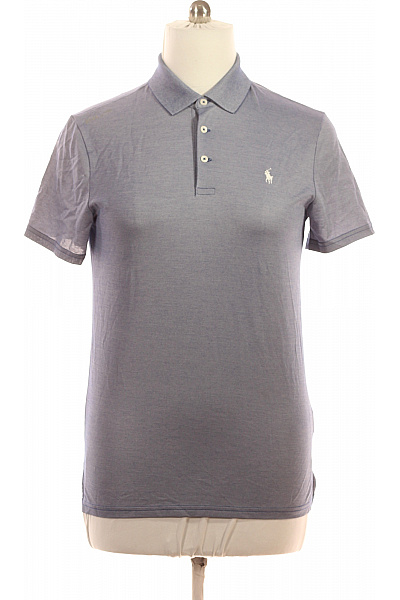 Ralph Lauren Pánské modré polo tričko s krátkým rukávem a výšivkou Velikost m | Ralph Lauren | obrázek 2