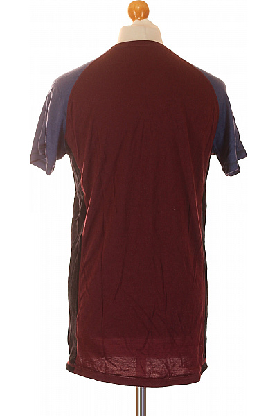 Canda Pánské tričko s krátkým raglánovým rukávem bordó modré Vel. M | Canda | obrázek 3