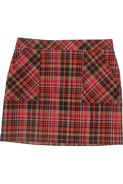 Next Dámská polyesterová kostkovaná mini sukně s kapsami podzimní krátká áčková Velikost 40 | Next | obrázek 2