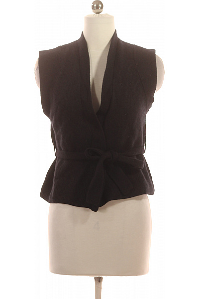 COMMA Dámská černá krátká vesta s páskem elegantní bez rukávů Velikost m | COMMA | obrázek 2