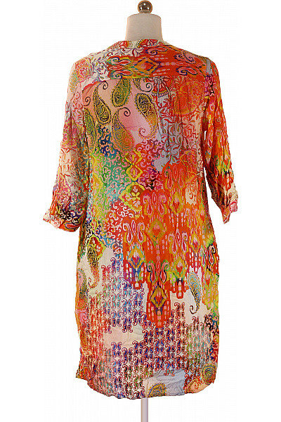 Emily van den Bergh Viskózová dámská tuniková halenka s potiskem boho etno volná Vel. 36 | Emily van den Bergh | obrázek 3