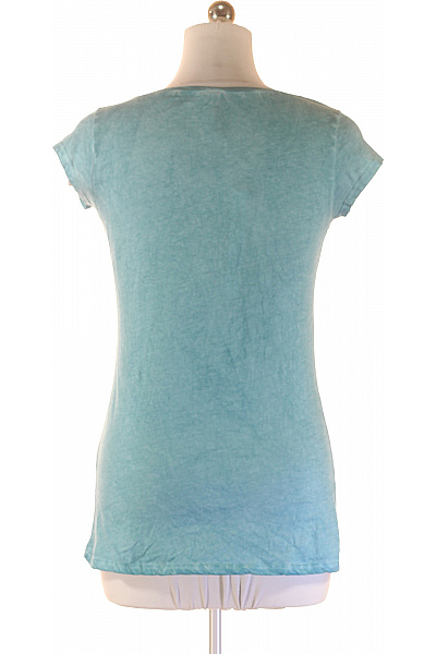 key largo Dámské bavlněné tričko modré s flitry kříž a nápisem KEY LARGO Velikost L | key largo | obrázek 3