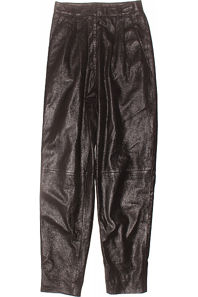 Dámské Kalhoty Rovné Černé BOUTIQEN Second Hand Vel. 34