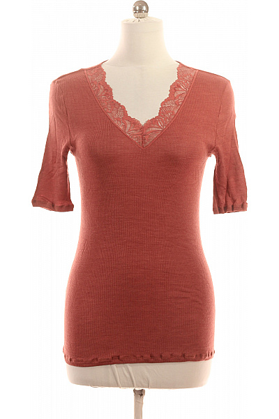 HANRO Dámské tričko s krátkým rukávem a krajkou Vel. l | HANRO | obrázek 2