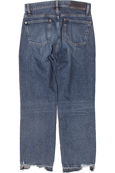 7 for all mankind Dámské Modré Džíny Široké Volné Zkrácené Roztrhané Vintage Vel. 28 | 7 for all mankind | obrázek 2