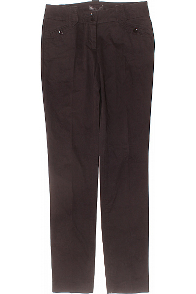 Trussardi Dámské hnědé bavlněné elegantní kalhoty rovné business Vel. 42 | Trussardi | obrázek 2