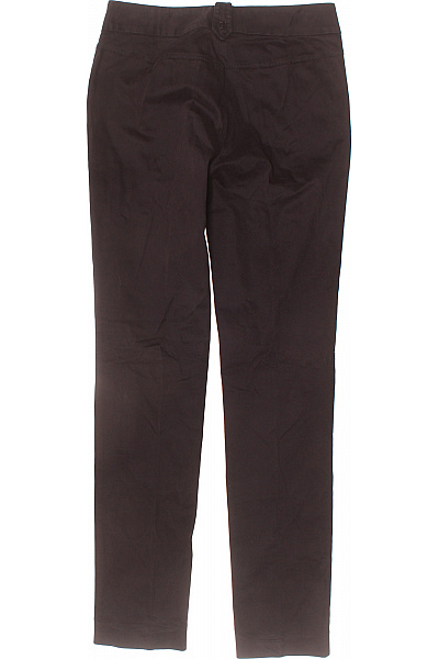 Trussardi Dámské hnědé bavlněné elegantní kalhoty rovné business Vel. 42 | Trussardi | obrázek 3