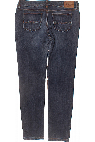 TOMMY HILFIGER Dámské tmavě modré strečové džíny úzké seprané Velikost 29/30 | TOMMY HILFIGER | obrázek 2