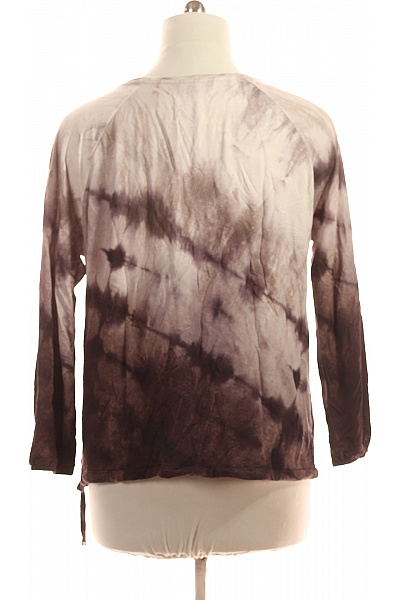 monari Dámské tričko s dlouhým rukávem batikované s potiskem a nápisem Velikost 44 | monari | obrázek 3