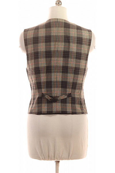 HAMMERSTEIN Dámská kostkovaná krátká vesta elegantní bez rukávů se zapínáním Velikost 38 | HAMMERSTEIN | obrázek 3