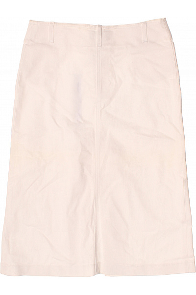 MORGAN Bavlněná sukně ke kolenům s rozparkem jednobarevná business Vel. 38 | MORGAN | obrázek 2