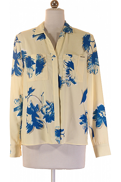 Calvin Klein Dámská Košile S Dlouhým Rukávem A Květinovým Potiskem Vel. 34