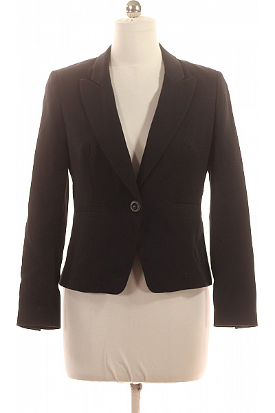 Marks & Spencer Černé vypasované sako elegantní jednořadé s jedním knoflíkem business Vel. 12 | Marks & Spencer | obrázek 2