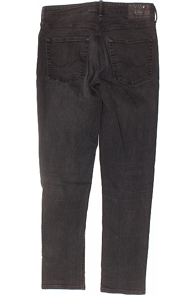 JACK & JONES Pánské černé seprané rovné džíny strečové klasické Velikost 32/34 | JACK & JONES | obrázek 2