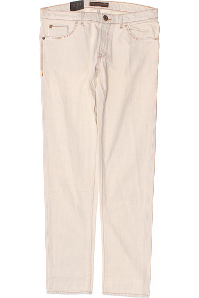Trussardi Pánské Džíny Rovné Béžové Bavlněné S Kapsami Vel. 33