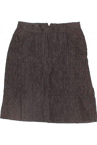 InWear Dámská Tmavá Sukně Pouzdrová Ke Kolenům žebrovaná Business Vel. 36