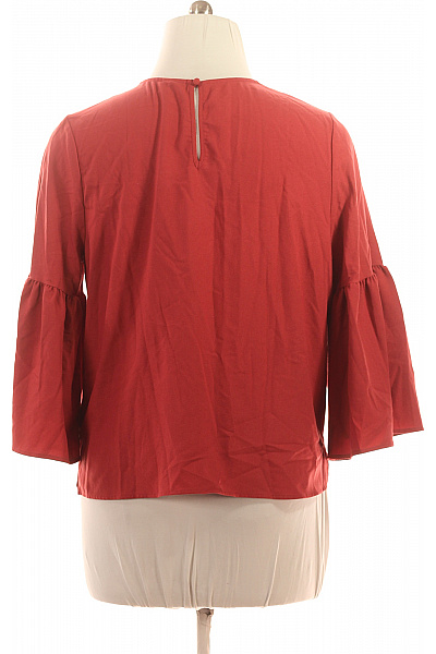 WHO WHAT WEAR Červená halenka elegantní volná se zvonovými rukávy společenská Velikost xxl | WHO WHAT WEAR | obrázek 3