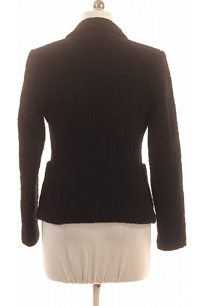 InWear Krátký vlněný černý strukturovaný elegantní vypasovaný kabát Vel. 38 | InWear | obrázek 3