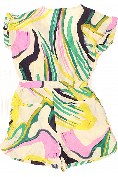 French Connection Dámský letní overal krátký rukáv abstraktní vzor vázání v pase Vel. s | French Connection | obrázek 3