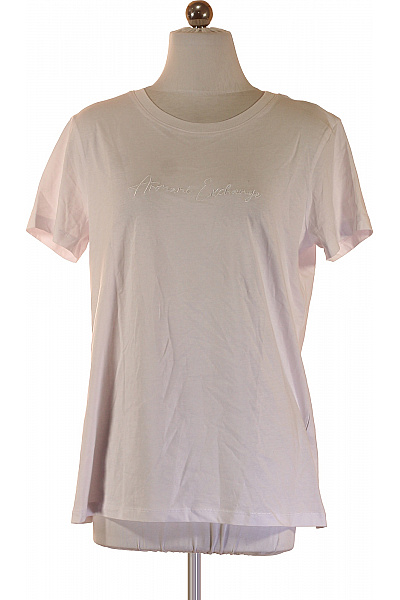 ARMANI Dámské Tričko S Krátkým Rukávem A Výšivkou Velikost L