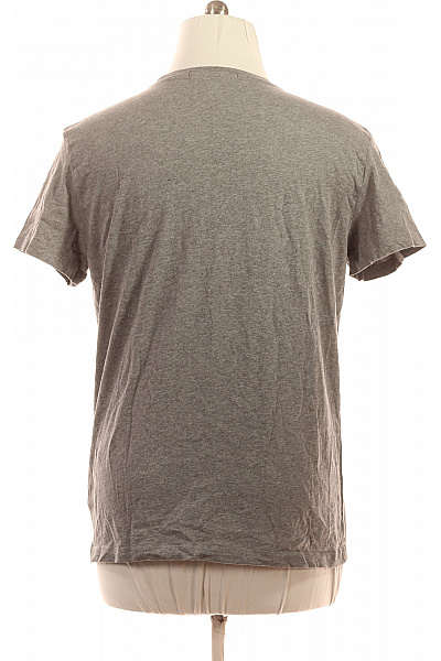 Calvin Klein Pánské bavlněné tričko šedé s krátkým rukávem basic s nápisem Velikost xxl | Calvin Klein | obrázek 2