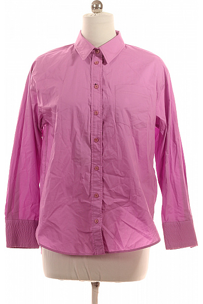 GANT Dámská bavlněná košile dlouhý rukáv růžová volná ležérní Vel. 38 | GANT | obrázek 2