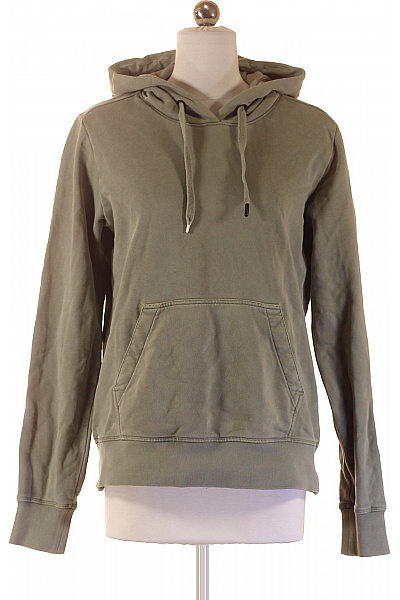 canada goose Dámská khaki mikina s kapucí přes hlavu klokaní kapsou jednobarevná Vel. s | canada goose | obrázek 2