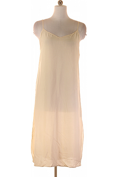 COMMA Dámská Viskózová Košilka Midi Tenká špagetová Ramínka V-výstřih Vel. 44