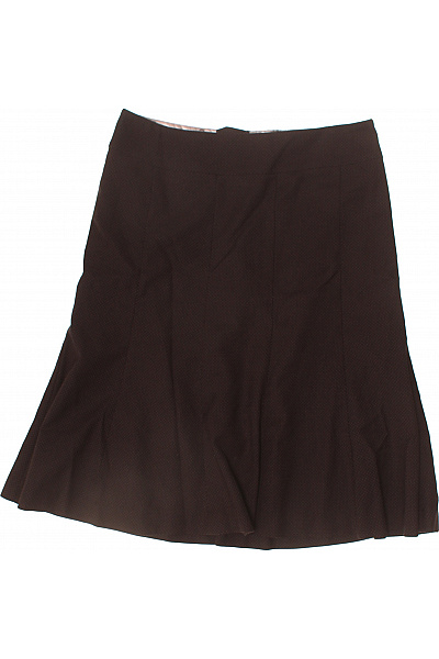 Next Dámská polyesterová tmavě hnědá rozšířená midi business sukně elegantní Velikost 8 | Next | obrázek 2